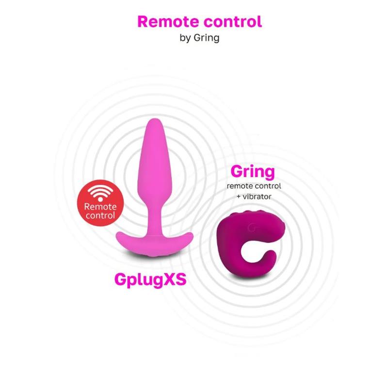 Vibrating Butt Plug Gplug XS Sunny Raspberry