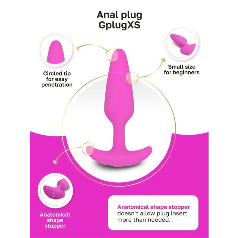 Vibrating Butt Plug Gplug XS Sunny Raspberry