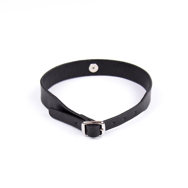 Collar with Bell Adjustable 43 cm Black