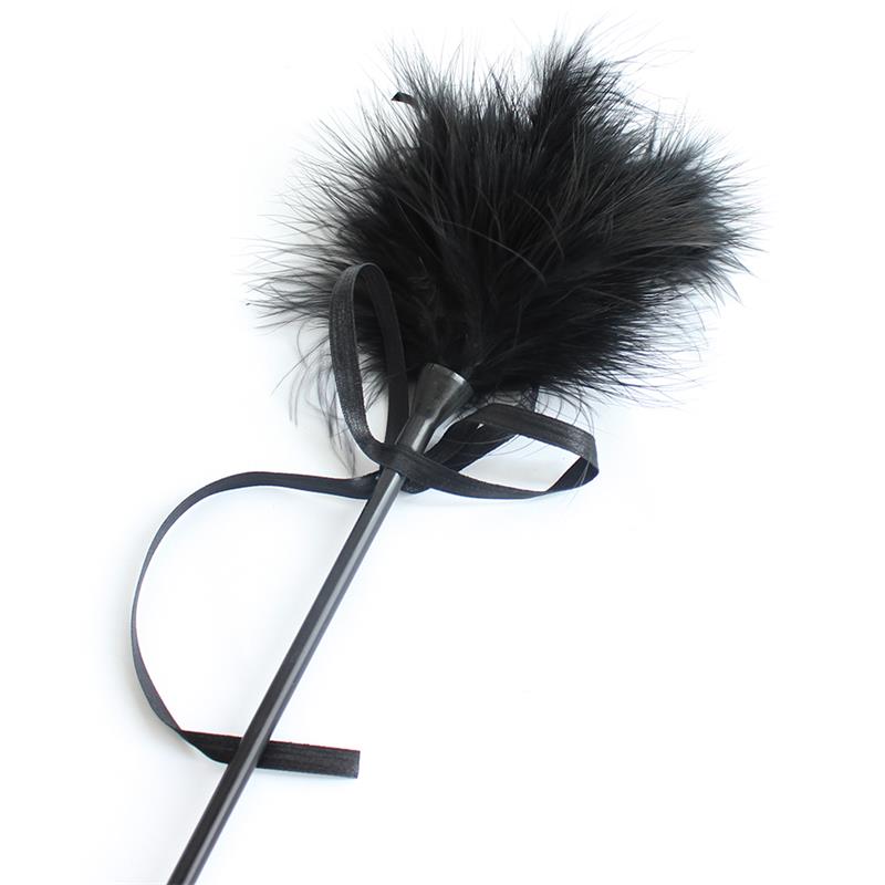 Feather Tickler and Paddle 49 cm Black