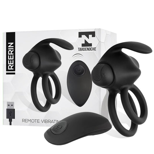 Reerin Dual Vibrating Ring USB Remote Control USB Silicone