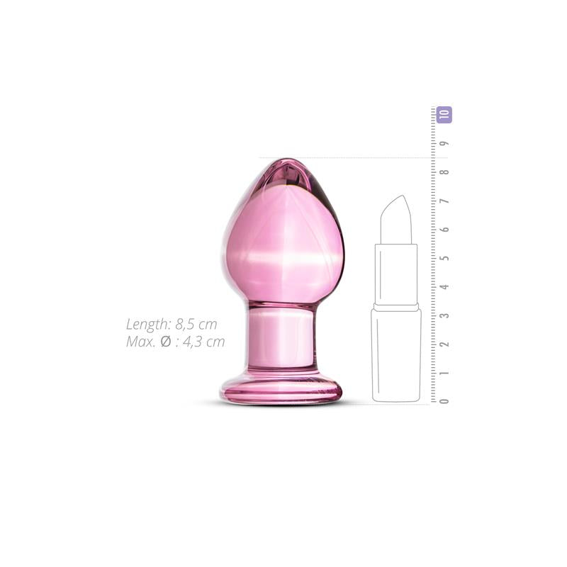 Pink Glass Buttplug