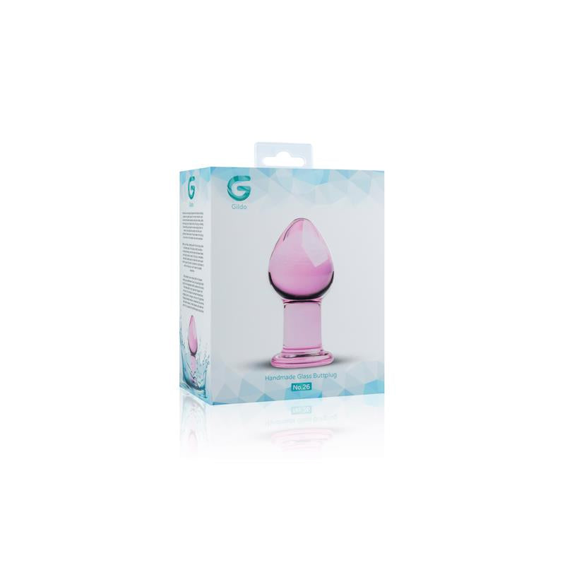 Pink Glass Buttplug